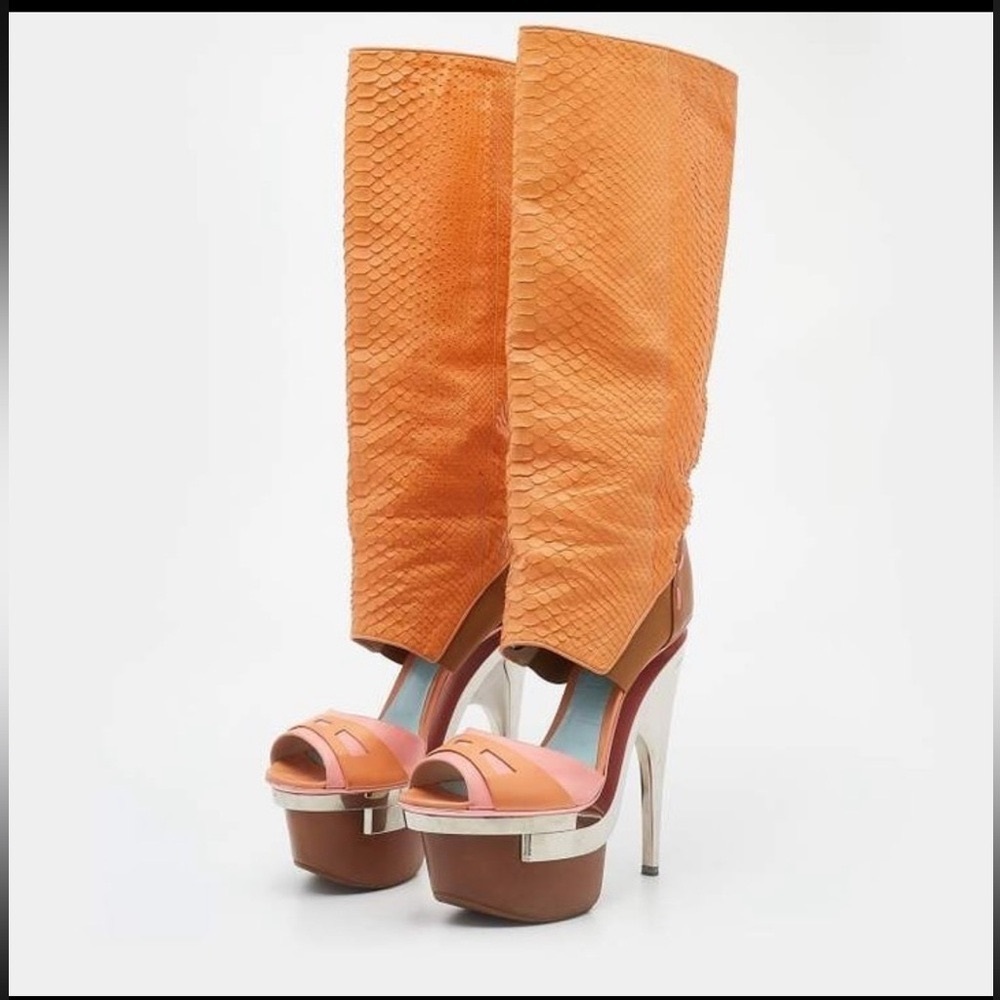 ISO VERSACE TRIPLE PLATFORM BOOTS - Picture 2 of 4